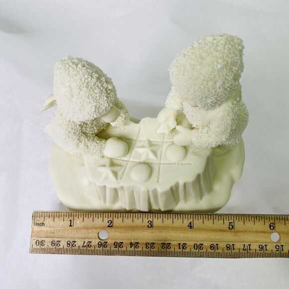 Department 56 Snowbabies "Stars In-A-Row Tic-Tac-Toe" Figurine Statue Retired - Picture 11 of 13